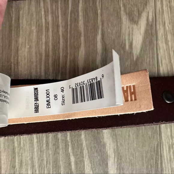 ✔️HARLEY DAVIDSON MENS BELT WITH RIVETS ANTIQUE FINISH - Picture 9 of 9